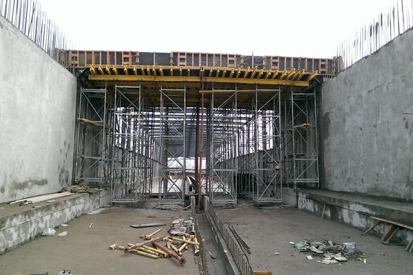 Строительство шахты Метрополитена